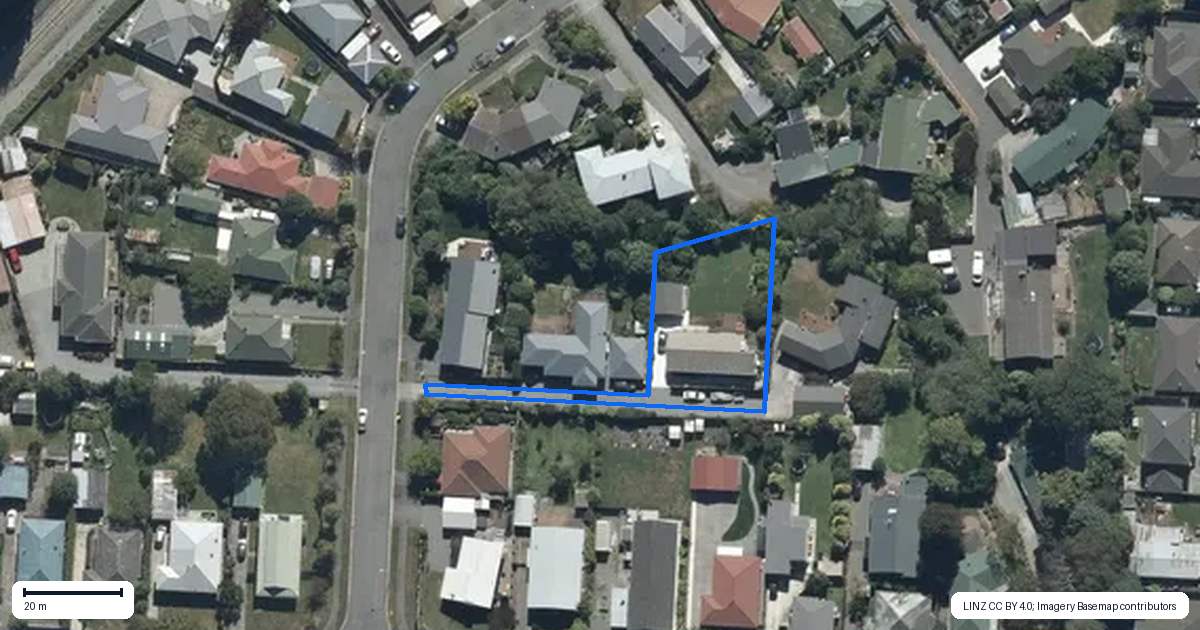 Property context map for 4B Canberra Place, Redwood, Christchurch