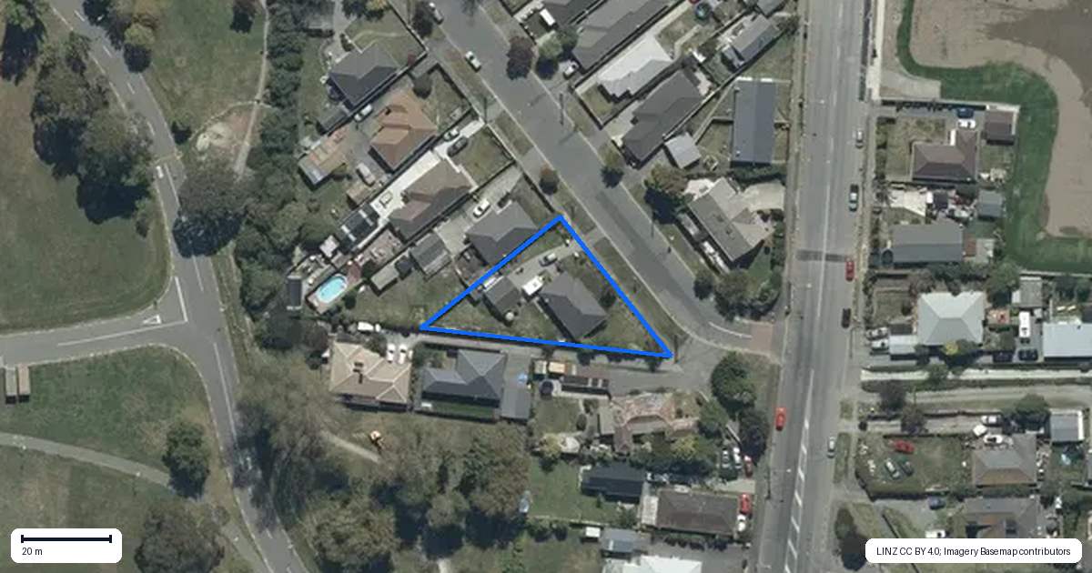 Property context map for 94 Ascot Avenue, North New Brighton, Christchurch