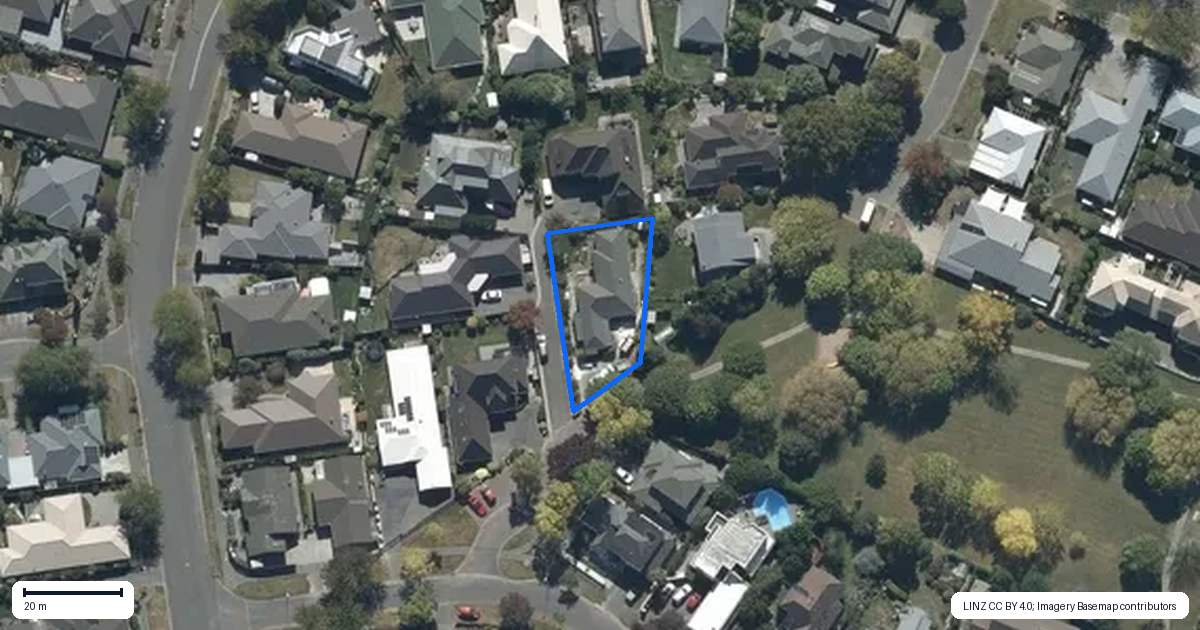 Property context map for 9 Buscot Gate, Avonhead, Christchurch