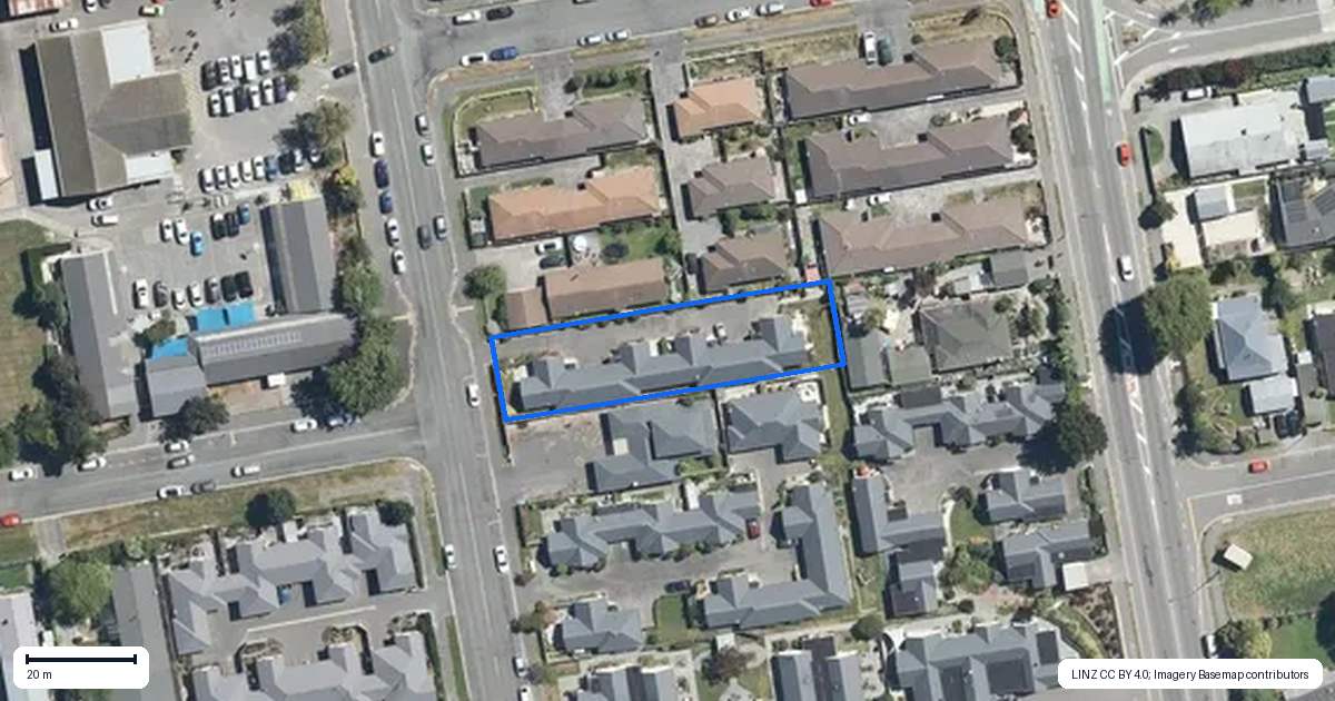 Property context map for 38B Victoria Street, Rangiora