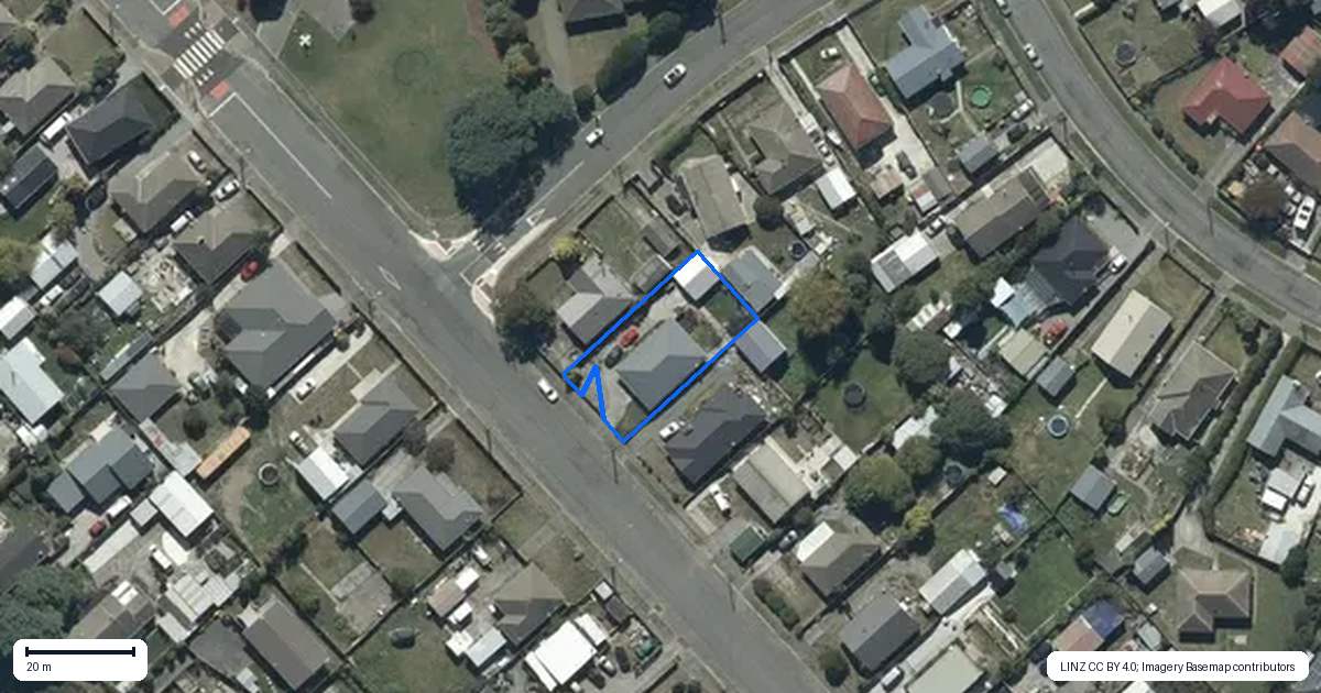 Property context map for 35 Rowan Avenue, Aranui, Christchurch