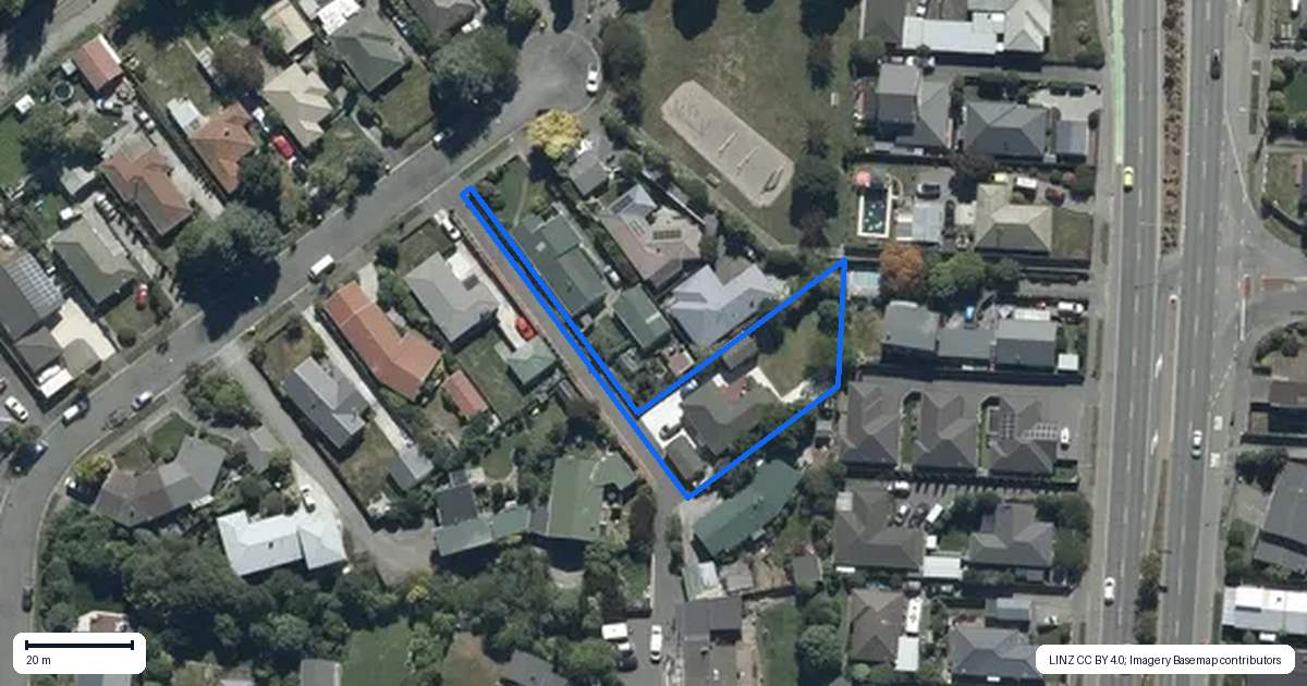 Property context map for 24A Canberra Place, Redwood, Christchurch