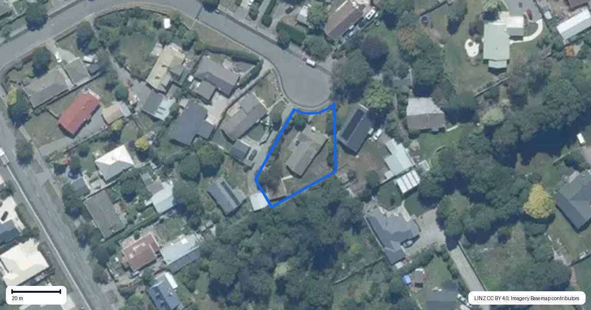 Property context map for 14 Taiaroa Place, Southbridge