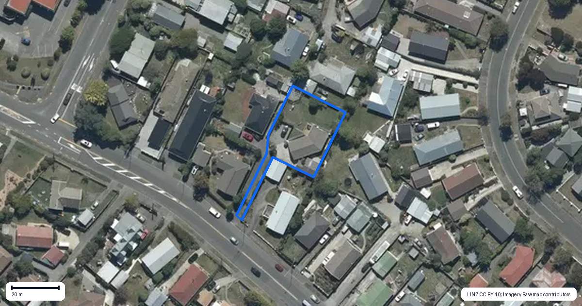Property context map for 447B Mairehau Road, Parklands, Christchurch