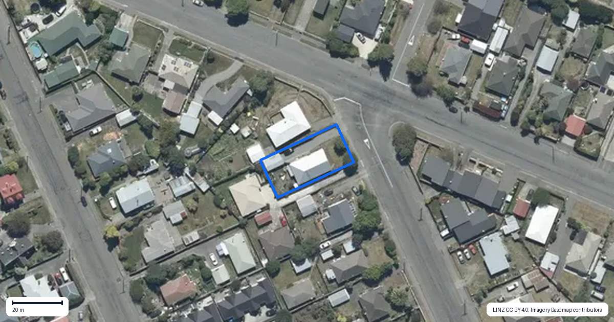 Property context map for 15 Fulham Street, Islington, Christchurch