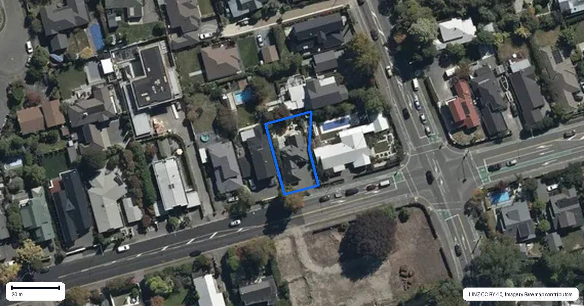 Property context map for 97A Glandovey Road, Fendalton, Christchurch