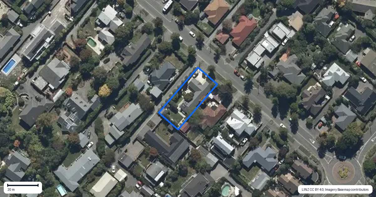 Property context map for 107 Hamilton Avenue, Ilam, Christchurch