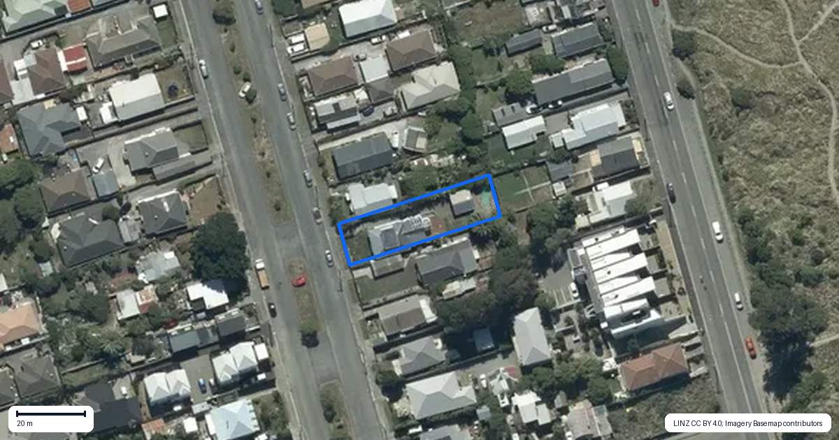 Property context map for 111 Oram Avenue, New Brighton, Christchurch