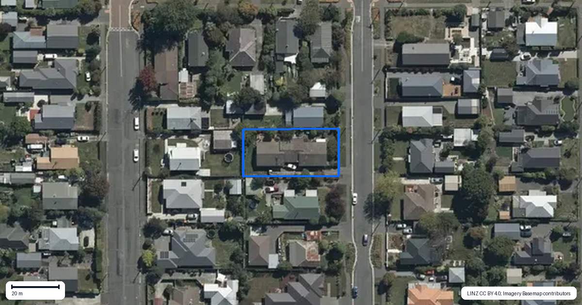 Property context map for 2/37 Petrie Street, Richmond, Christchurch