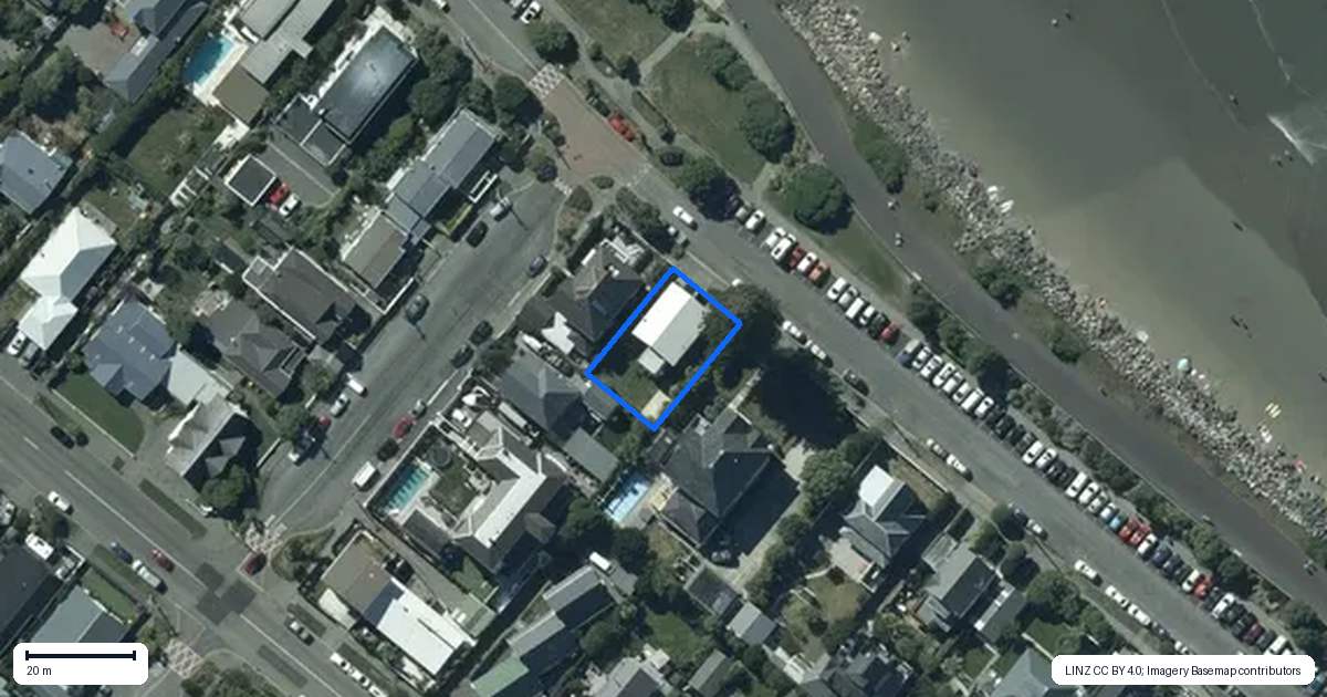 Property context map for 94 Esplanade, Sumner, Christchurch