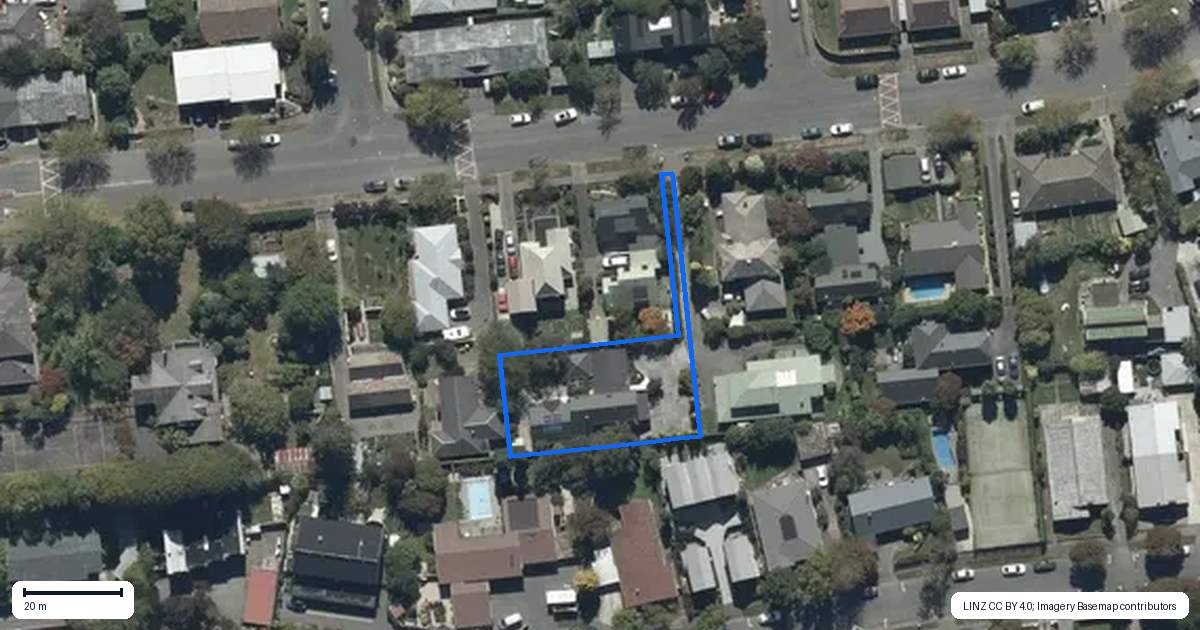Property context map for 23 Wadeley Road, Ilam, Christchurch