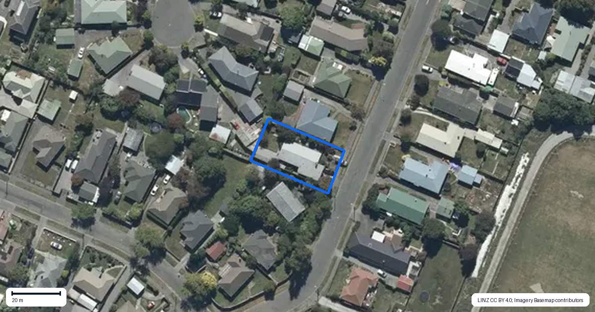 Property context map for 7 Penwood Street, Russley, Christchurch