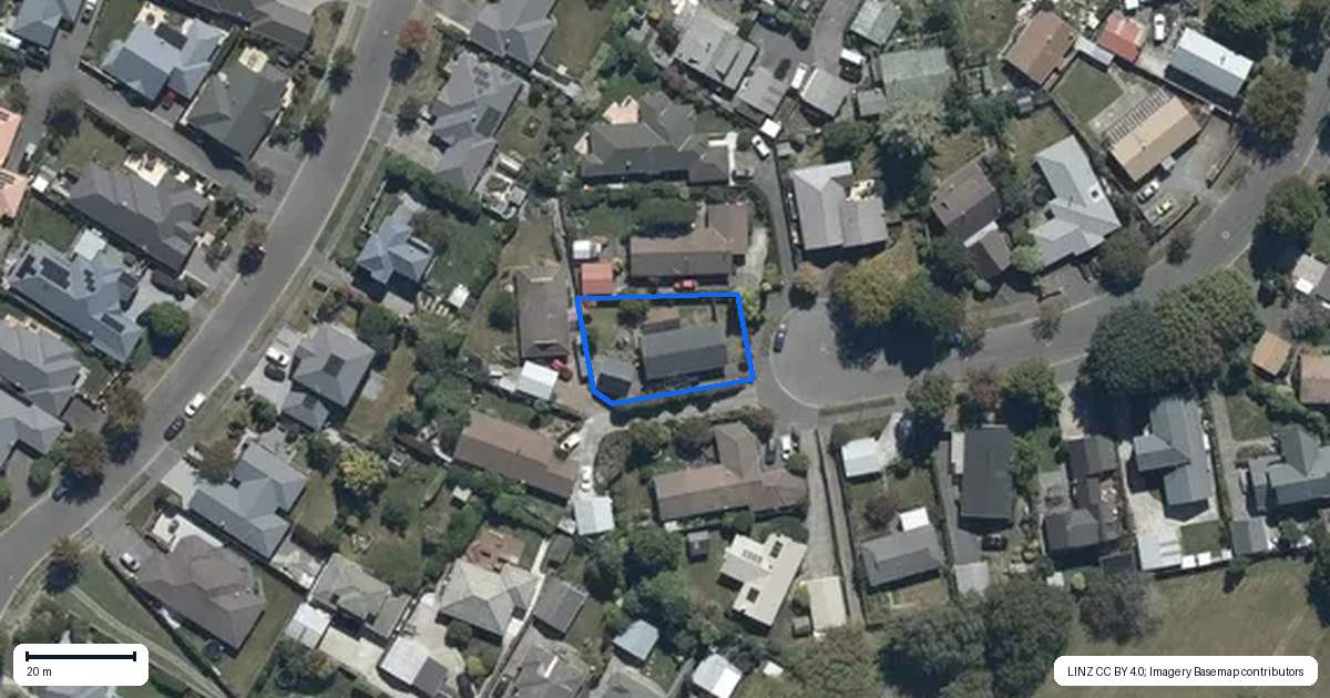 Property context map for 72 Trafford Street, Harewood, Christchurch