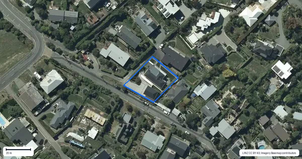 Property context map for 9 Muritai Terrace, Mount Pleasant, Christchurch