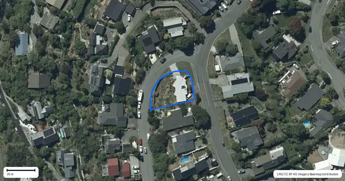 Property context map for 72 Cannon Hill Crescent, Mount Pleasant, Christchurch
