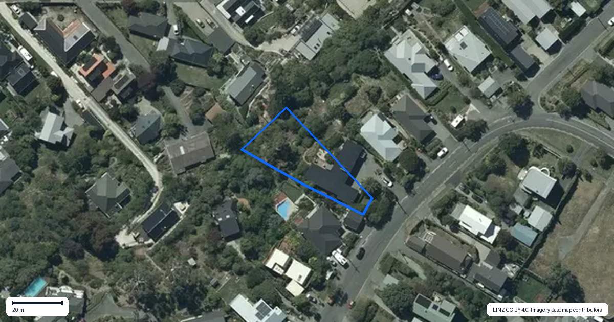 Property context map for 48 Moncks Spur Road, Redcliffs, Christchurch