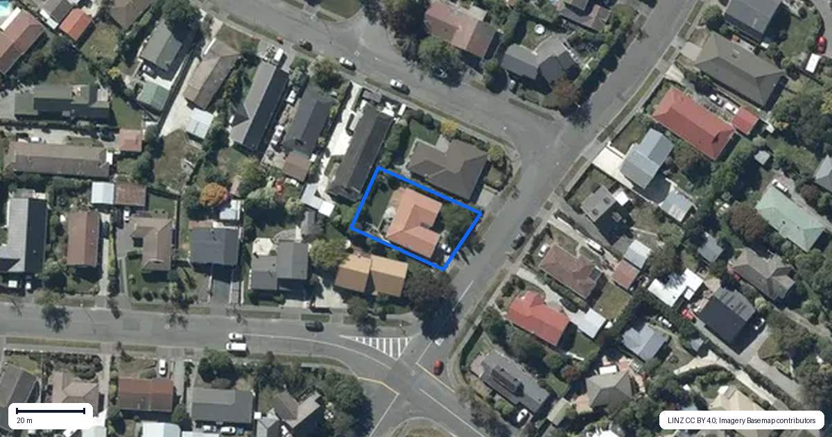 Property context map for 23 Muir Avenue, Halswell, Christchurch