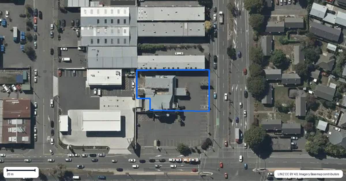 Property context map for 151 Waltham Road, Sydenham, Christchurch