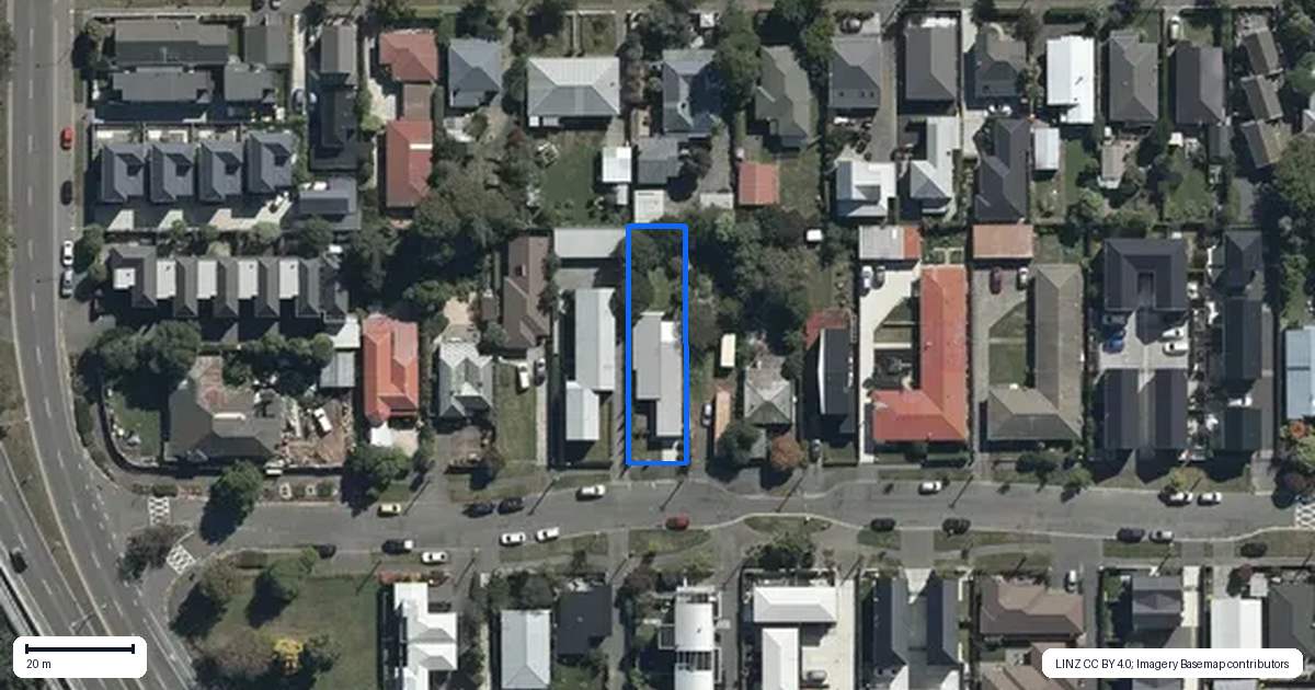 Property context map for 19 Heywood Terrace, Richmond, Christchurch