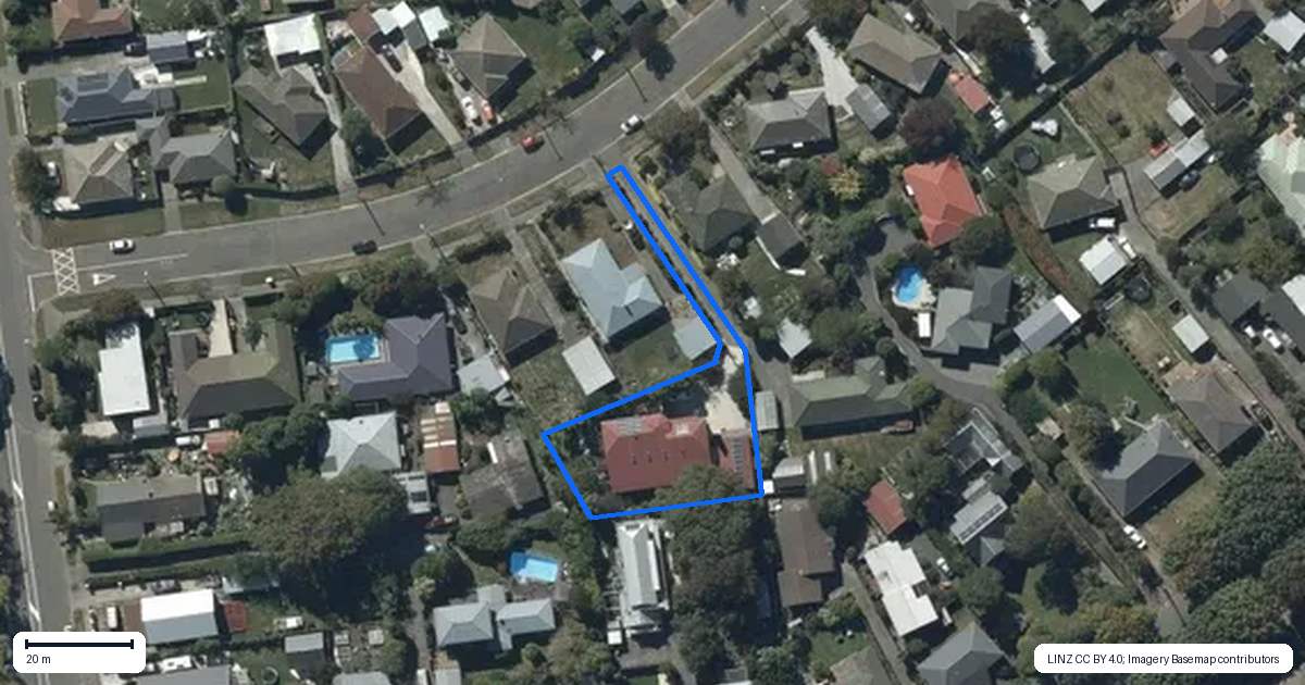 Property context map for 14 Stanbury Avenue, Somerfield, Christchurch