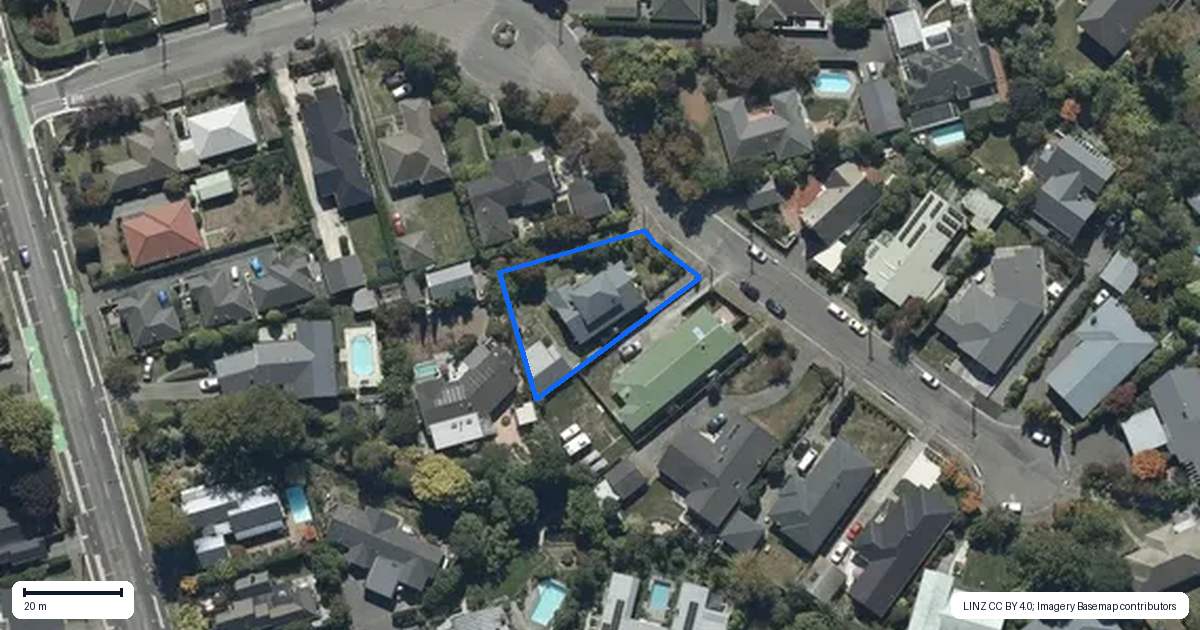 Property context map for 14 Joyce Crescent, Ilam, Christchurch