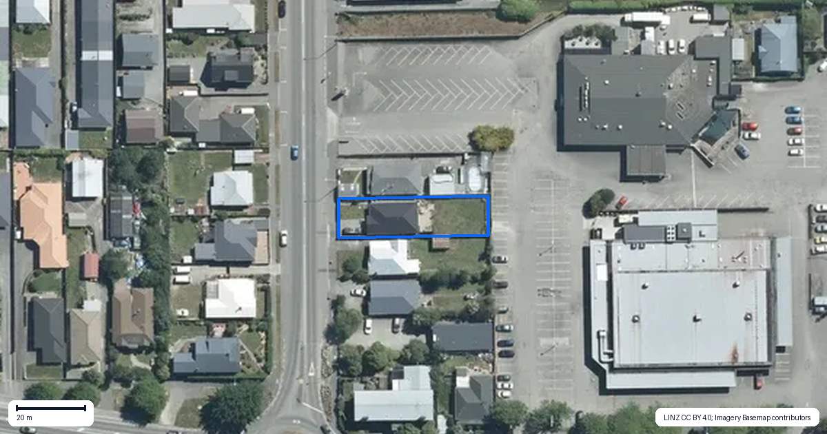 Property context map for 55 Wilson Street, Seaview, Timaru