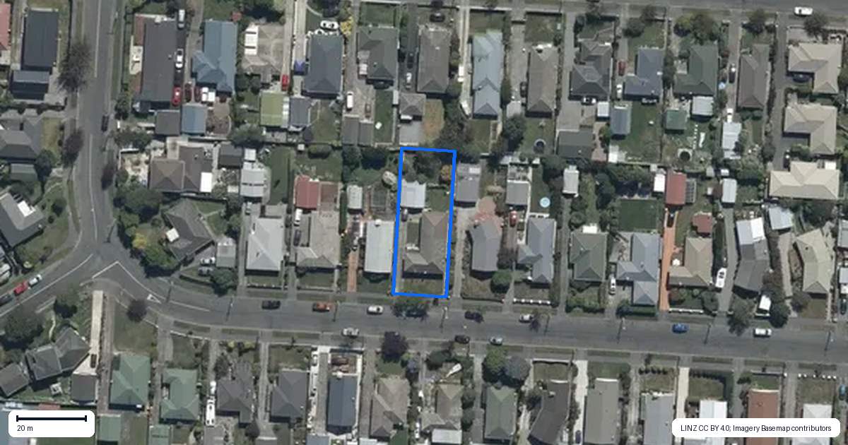 Property context map for 21 Norrie Street, Redwood, Christchurch