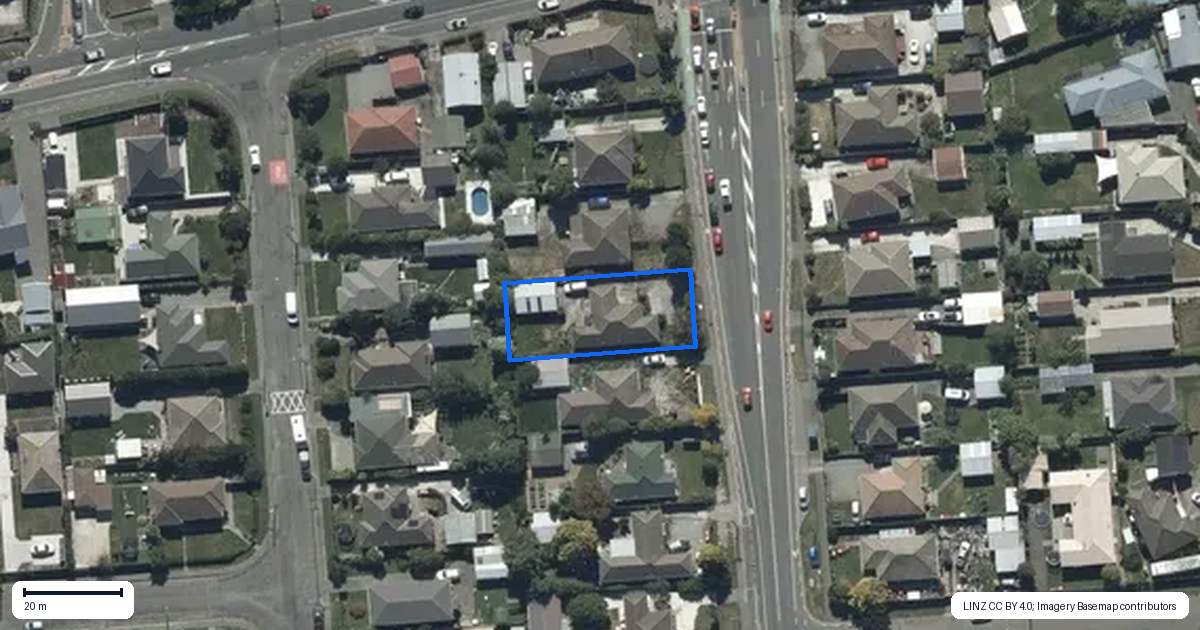 Property context map for 181 Marshland Road, Shirley, Christchurch