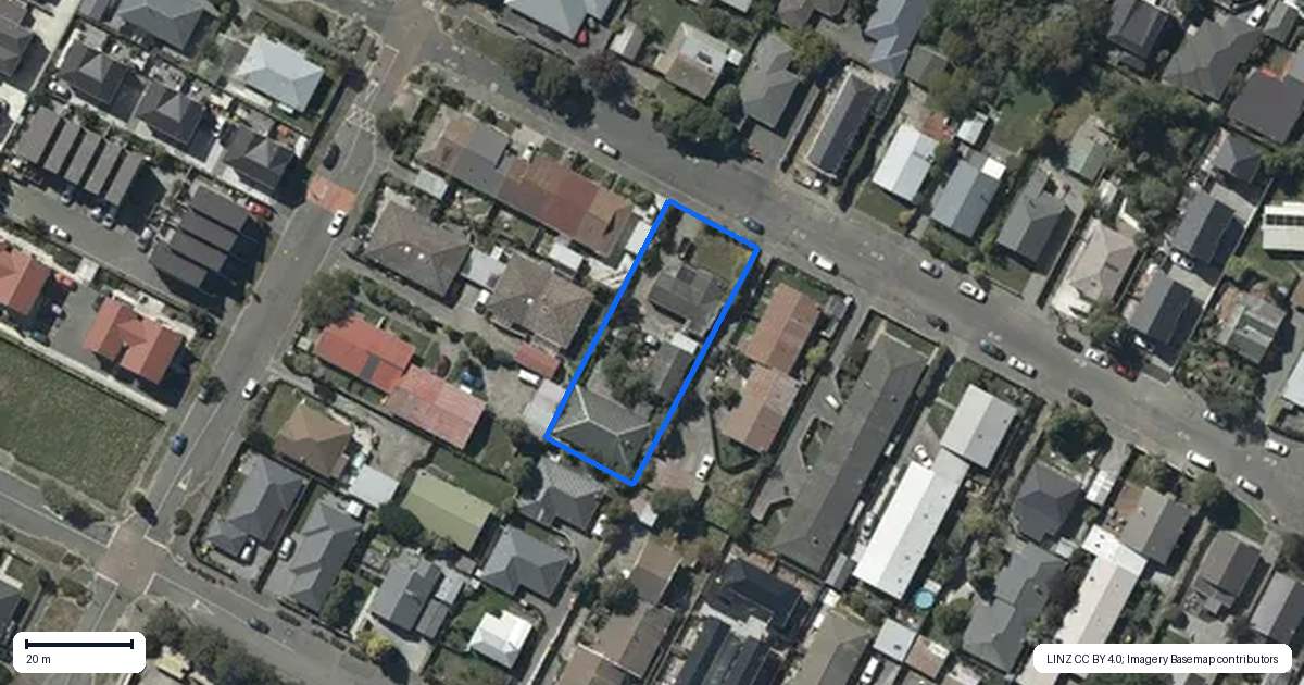 Property context map for 86 Charles Street, Waltham, Christchurch