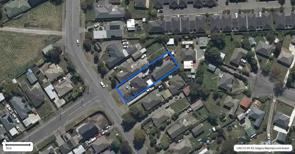 Property context map for 78 Philpotts Road, Mairehau, Christchurch