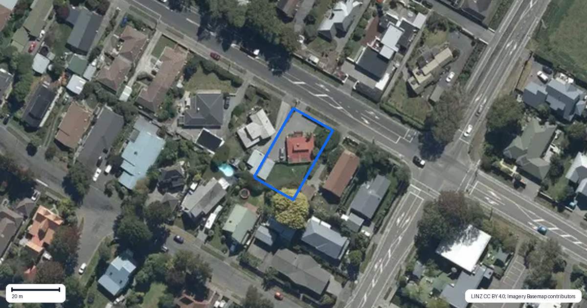 Property context map for 351 Sawyers Arms Road, Harewood, Christchurch