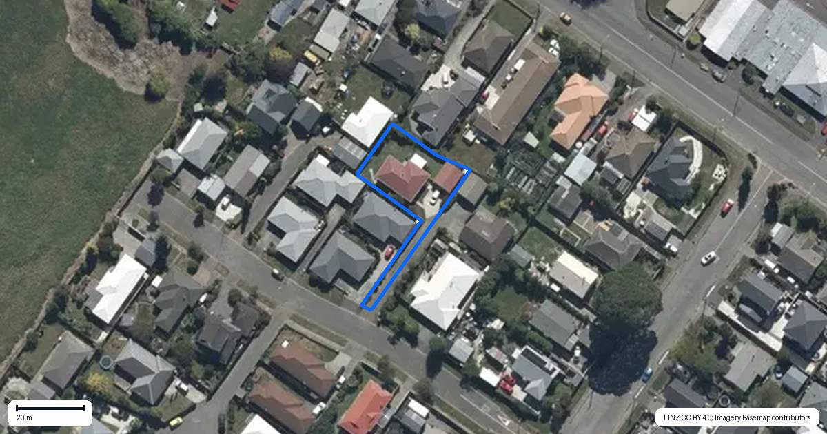 Property context map for 9 Honeysuckle Place, Northcote, Christchurch