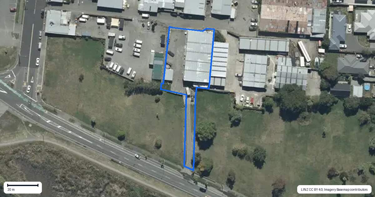Property context map for 509 New Brighton Road, New Brighton, Christchurch