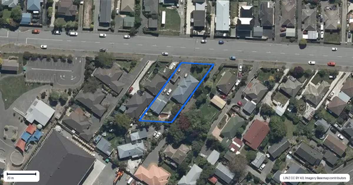 Property context map for 54 Winters Road, Redwood, Christchurch
