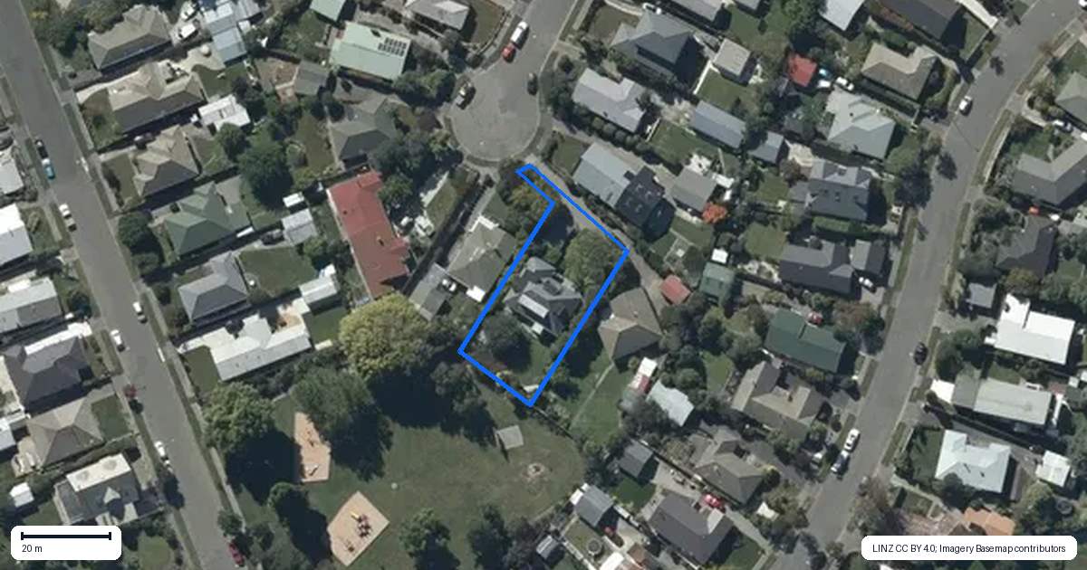 Property context map for 23 Pahau Place, Cracroft, Christchurch