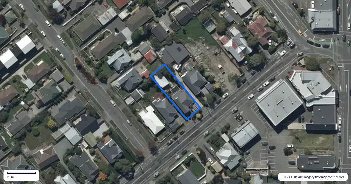 Property context map for 131 Somerfield Street, Somerfield, Christchurch
