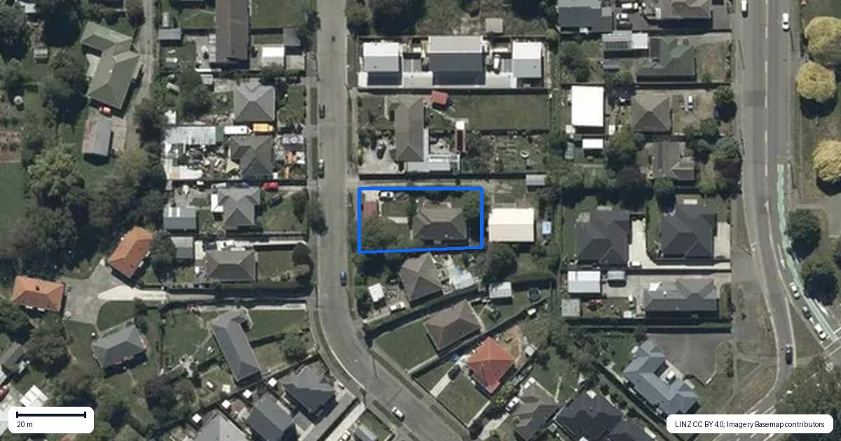 Property context map for 10 Sewell Street, Linwood, Christchurch