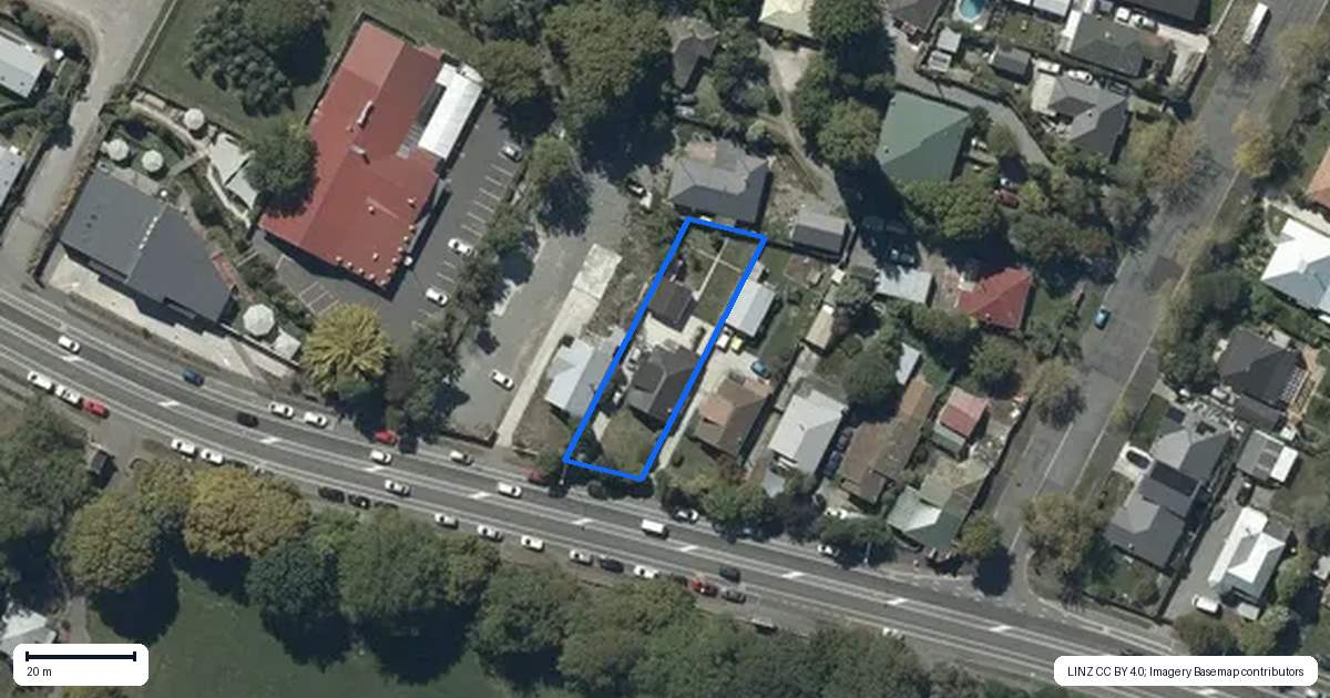 Property context map for 545 Ferry Road, Woolston, Christchurch