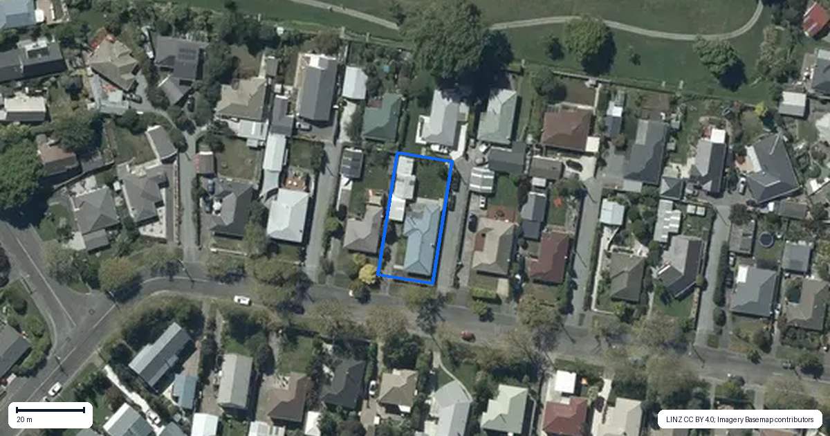 Property context map for 34 Brabourne Street, Hillsborough, Christchurch