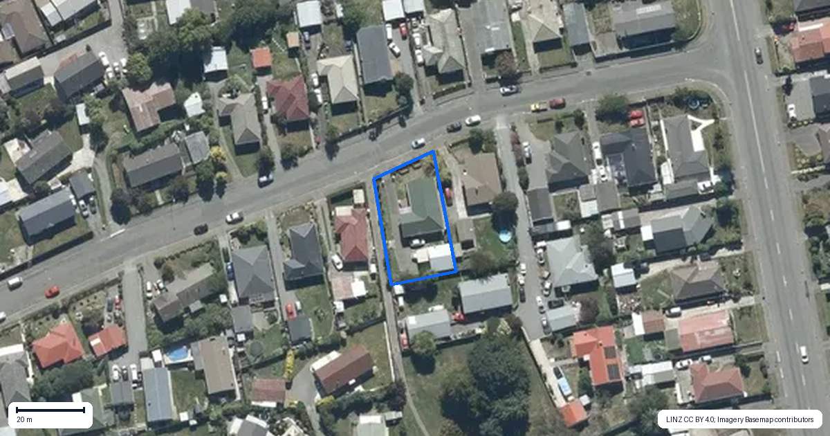 Property context map for 15 Steele Street, Hornby, Christchurch