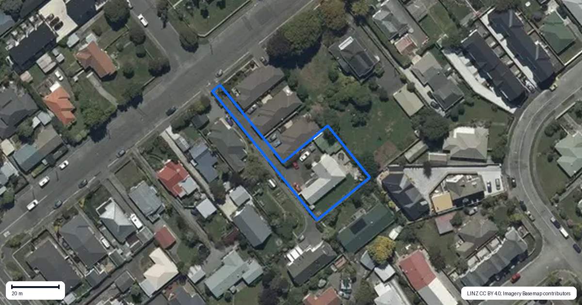 Property context map for 82 Neville Street, Spreydon, Christchurch