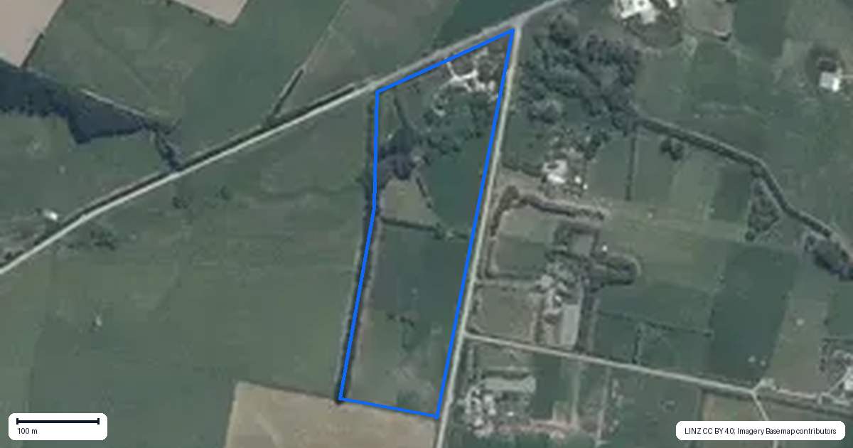 Property context map for 1310 Marshmans Road, Balcairn, Amberley