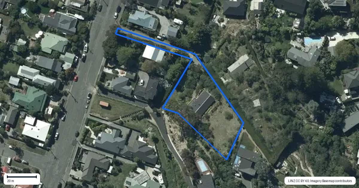 Property context map for 19B Bay View Road, Moncks Bay, Christchurch