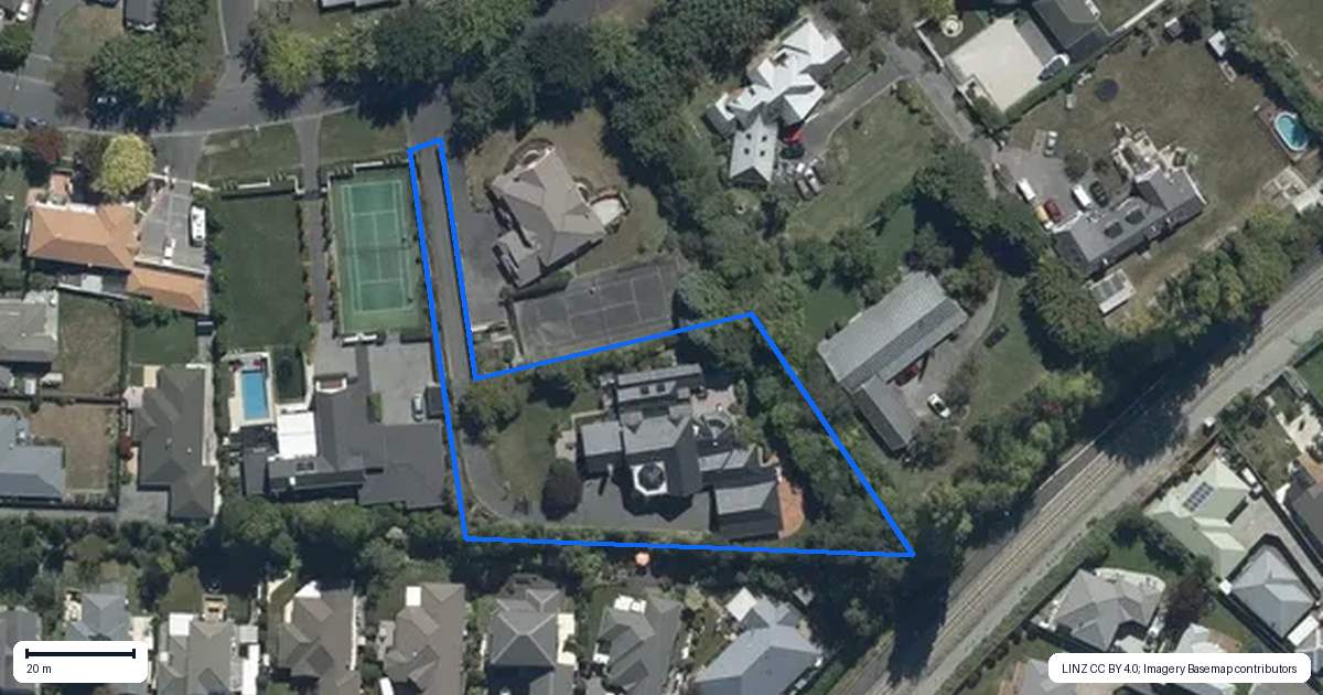 Property context map for 127 Regents Park Drive, Casebrook, Christchurch
