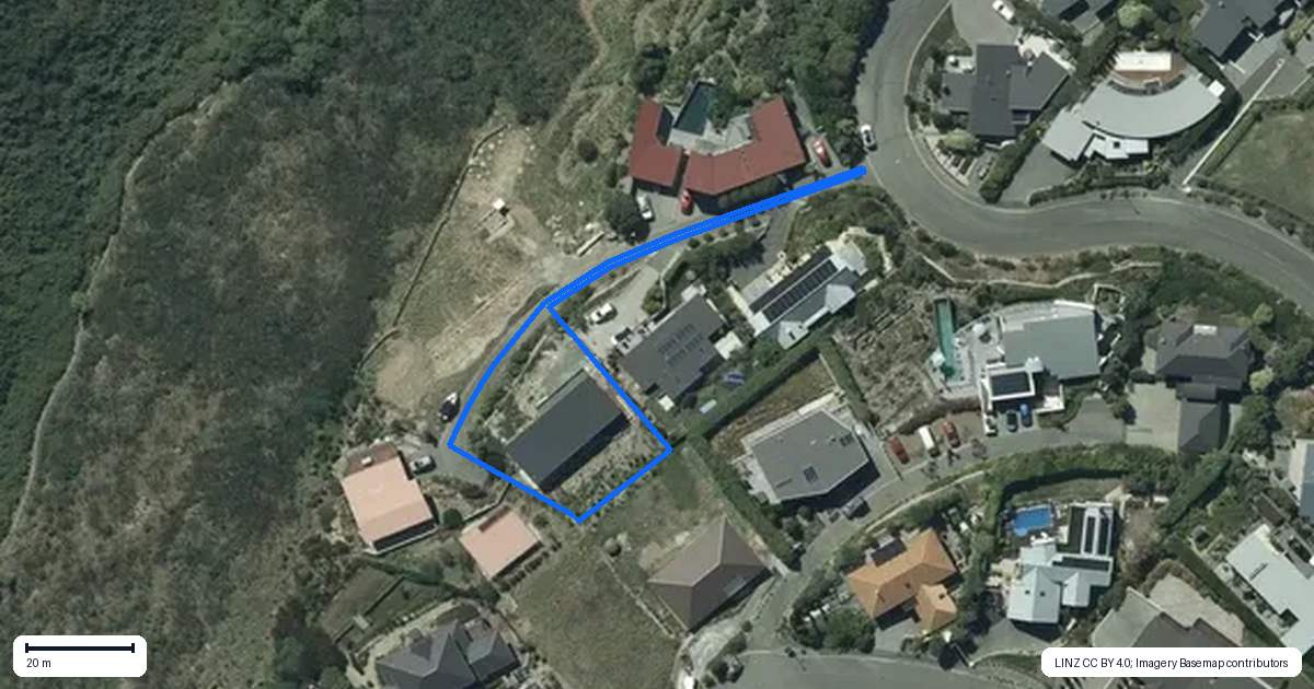 Property context map for 3 John Monck Lane, Redcliffs, Christchurch