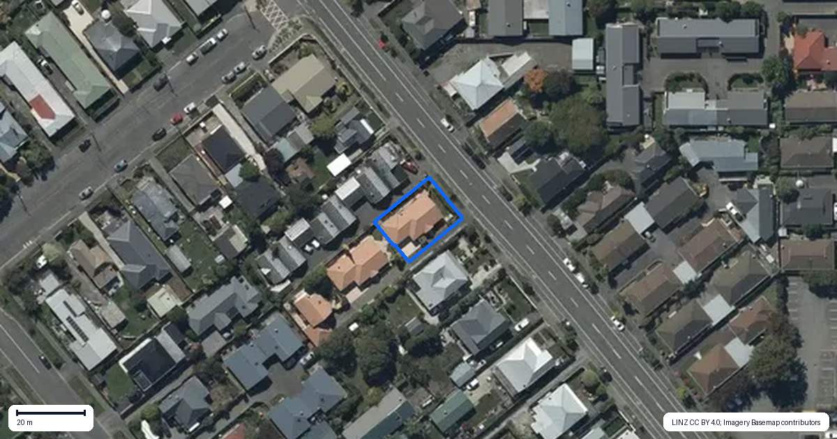 Property context map for 25 Strickland Street, Sydenham, Christchurch