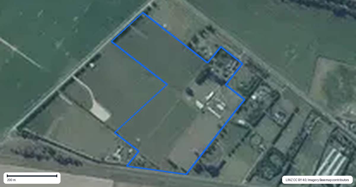 Property context map for 111 Tramway Road, Kirwee