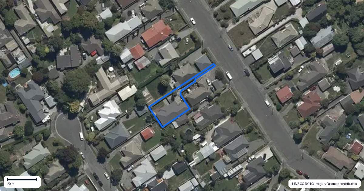 Property context map for 17A Manuka Street, Mairehau, Christchurch