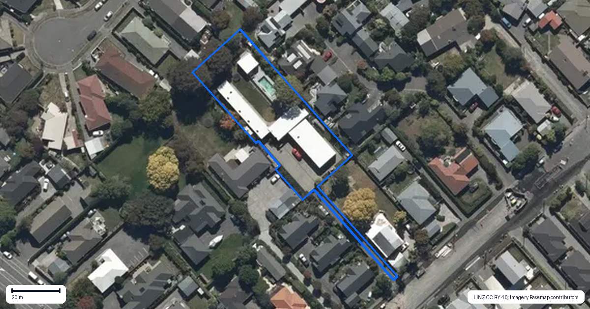 Property context map for 78A Aorangi Road, Bryndwr, Christchurch