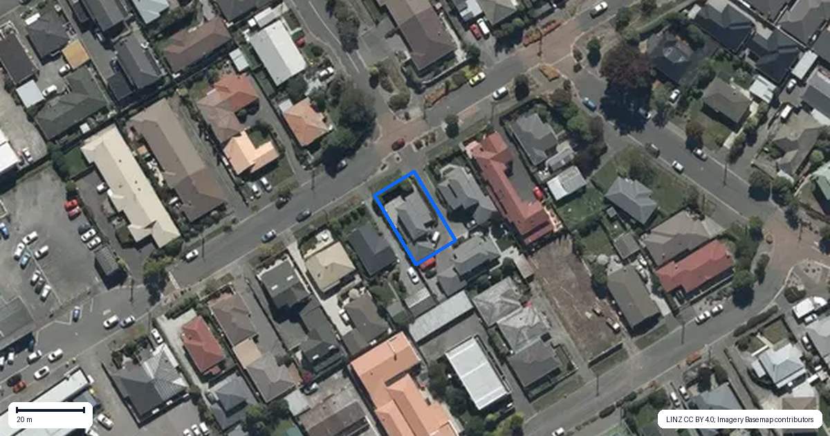 Property context map for 28 Wyndham Street, Papanui, Christchurch